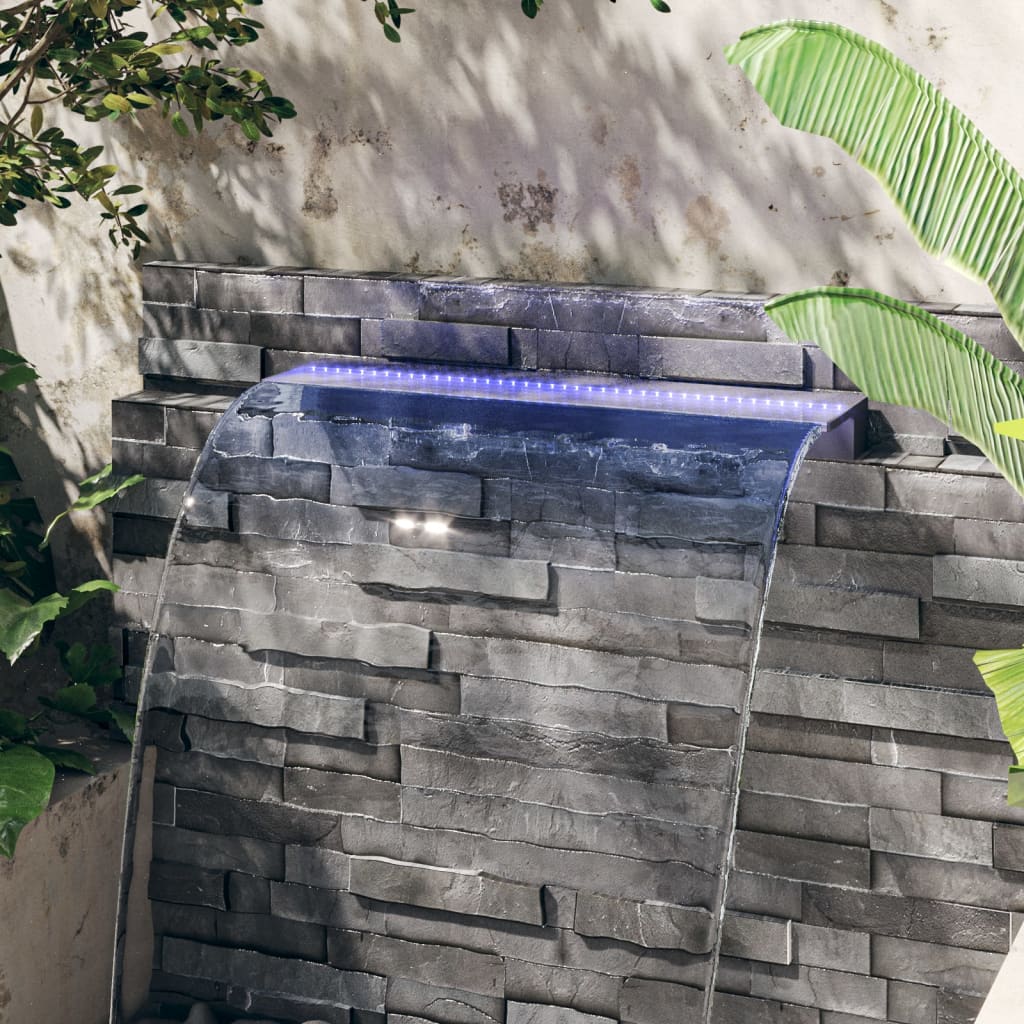 Watervaloverlaat Met Rgb Led's 90 Cm Acryl