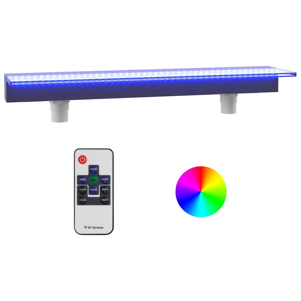 Watervaloverlaat Met Rgb Led's 108 Cm Acryl