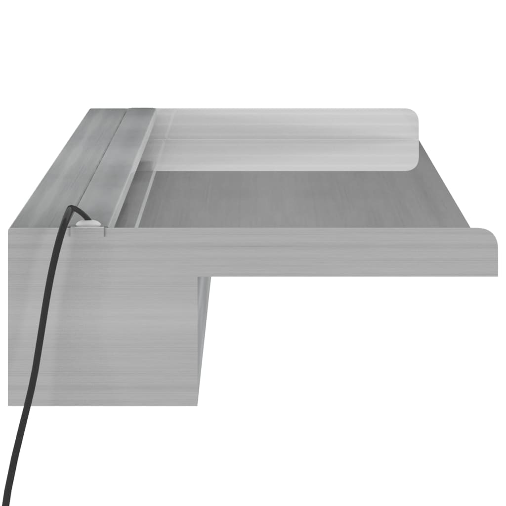 Watervaloverlaat Met Rgb Led's 90 Cm Roestvrij Staal