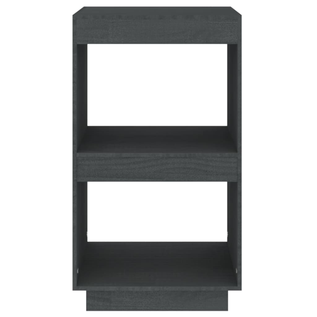 Boekenkast 40X35X71 Cm Massief Grenenhout Grijs