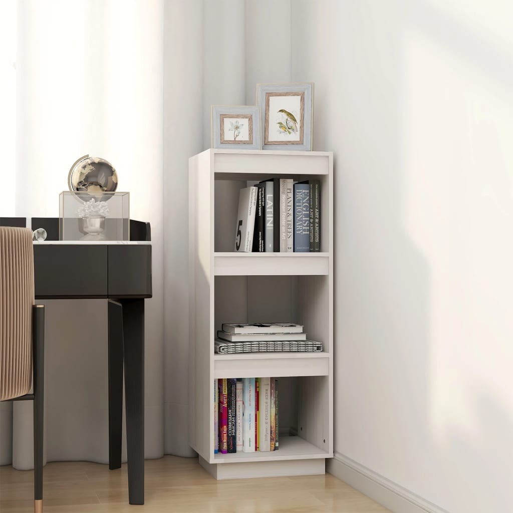 Boekenkast/Kamerscherm 40X35X103 Cm Massief Grenenhout Wit