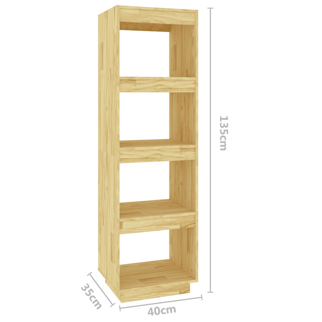 Boekenkast/Kamerscherm 40X35X135 Cm Massief Grenenhout