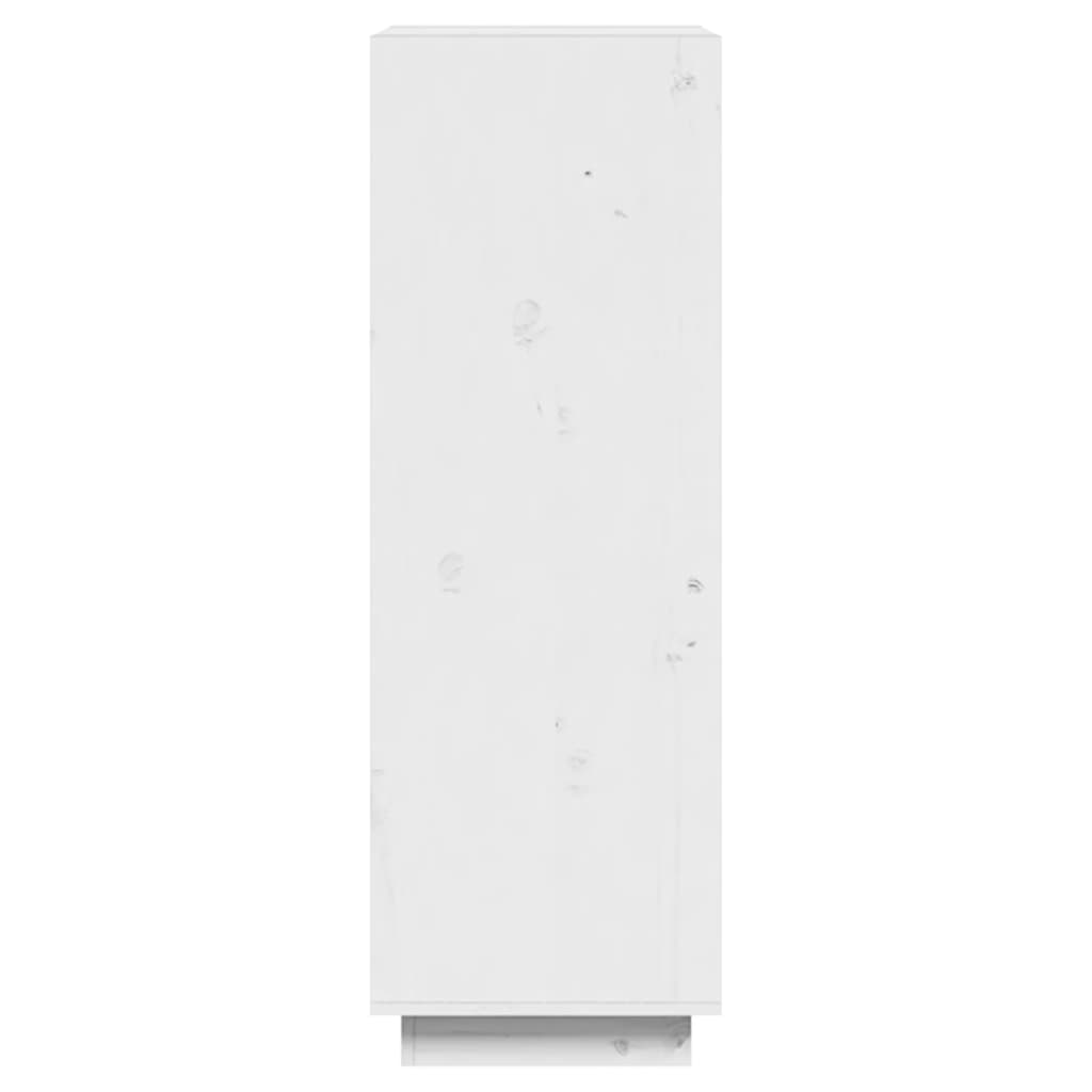 Boekenkast/Kamerscherm 60X35X103 Cm Massief Grenenhout Wit