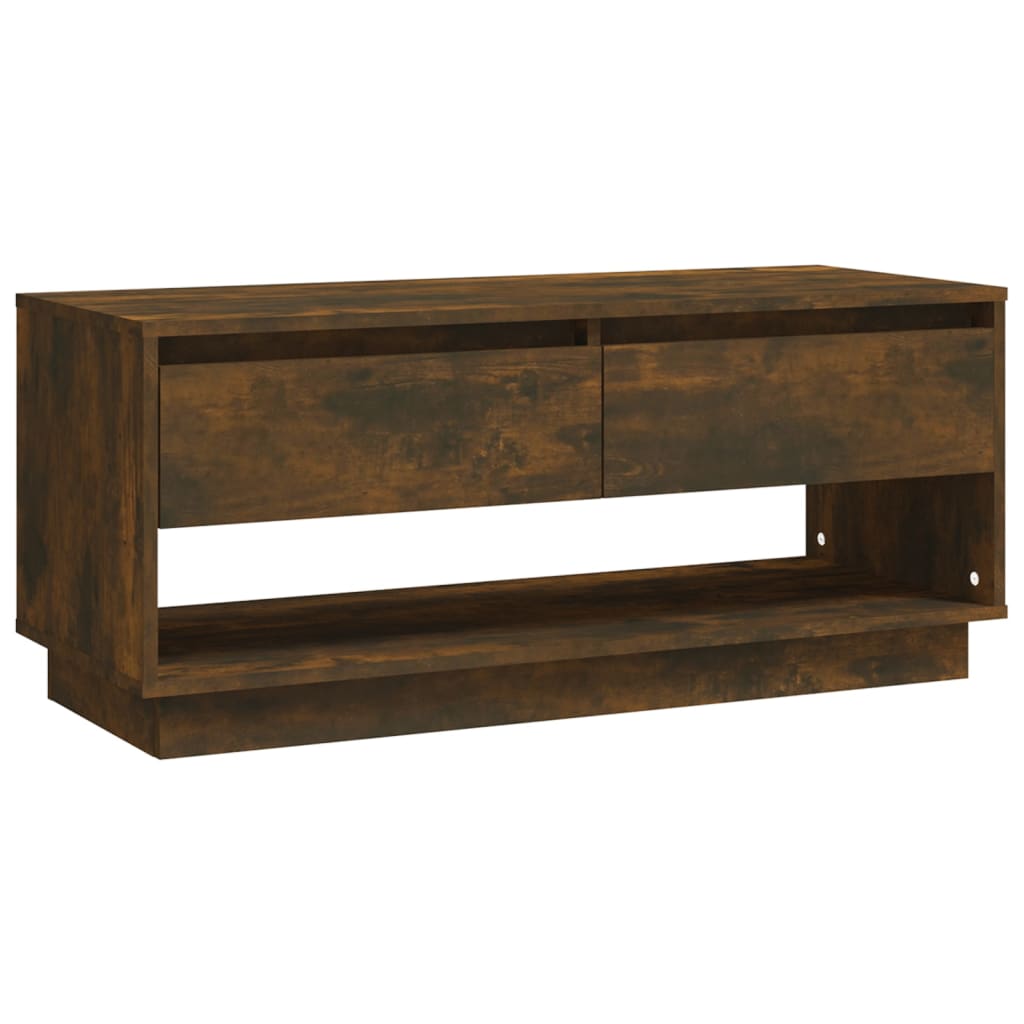 Tv-Meubel 102X41X44 Cm Spaanplaat Gerookt Eikenkleurig