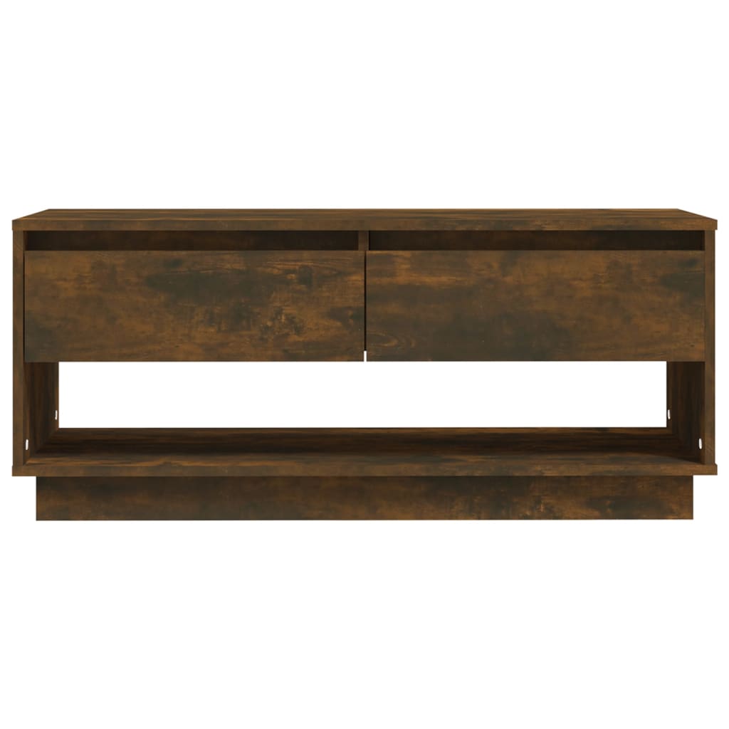 Tv-Meubel 102X41X44 Cm Spaanplaat Gerookt Eikenkleurig