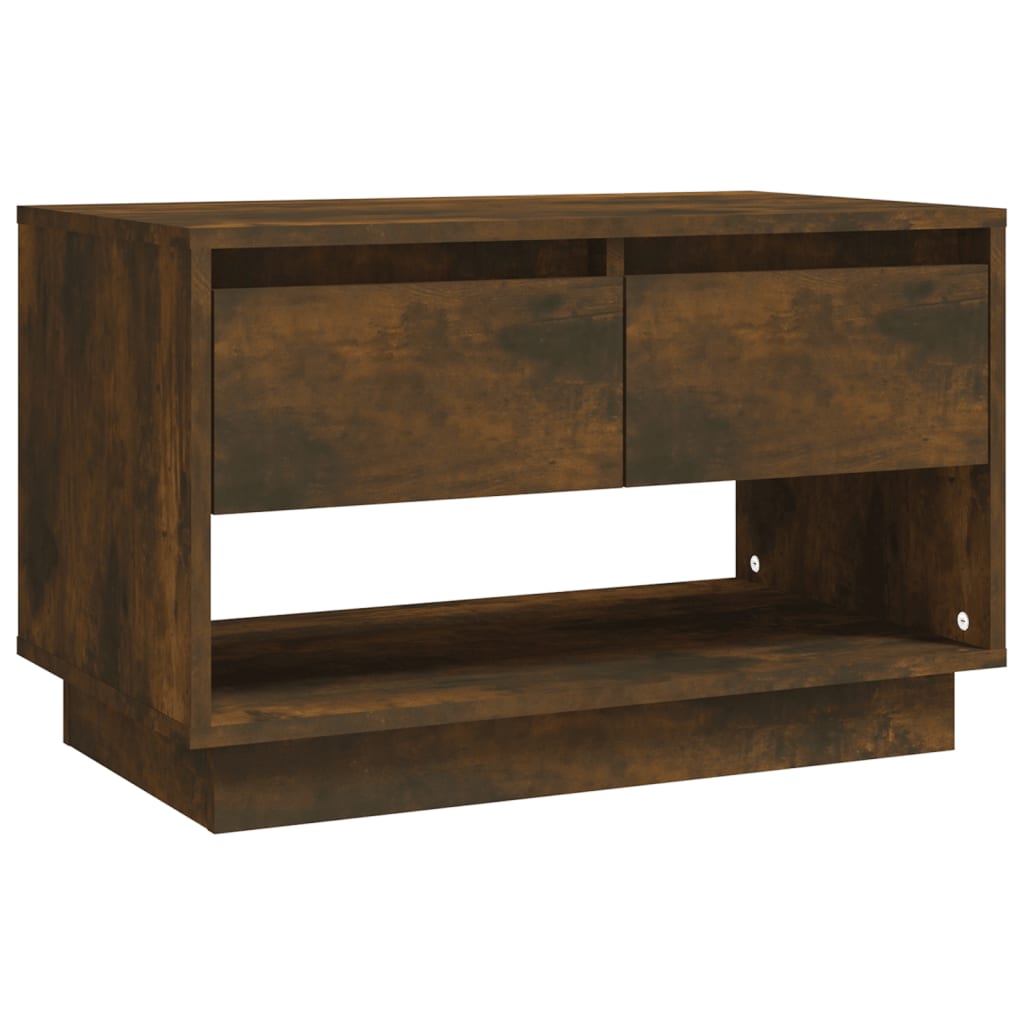 Tv-Meubel 70X41X44 Cm Spaanplaat Gerookt Eikenkleurig