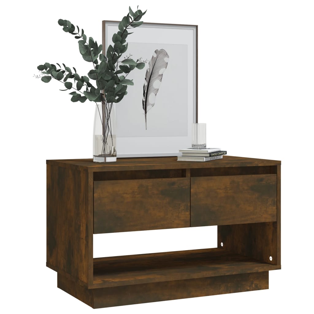 Tv-Meubel 70X41X44 Cm Spaanplaat Gerookt Eikenkleurig