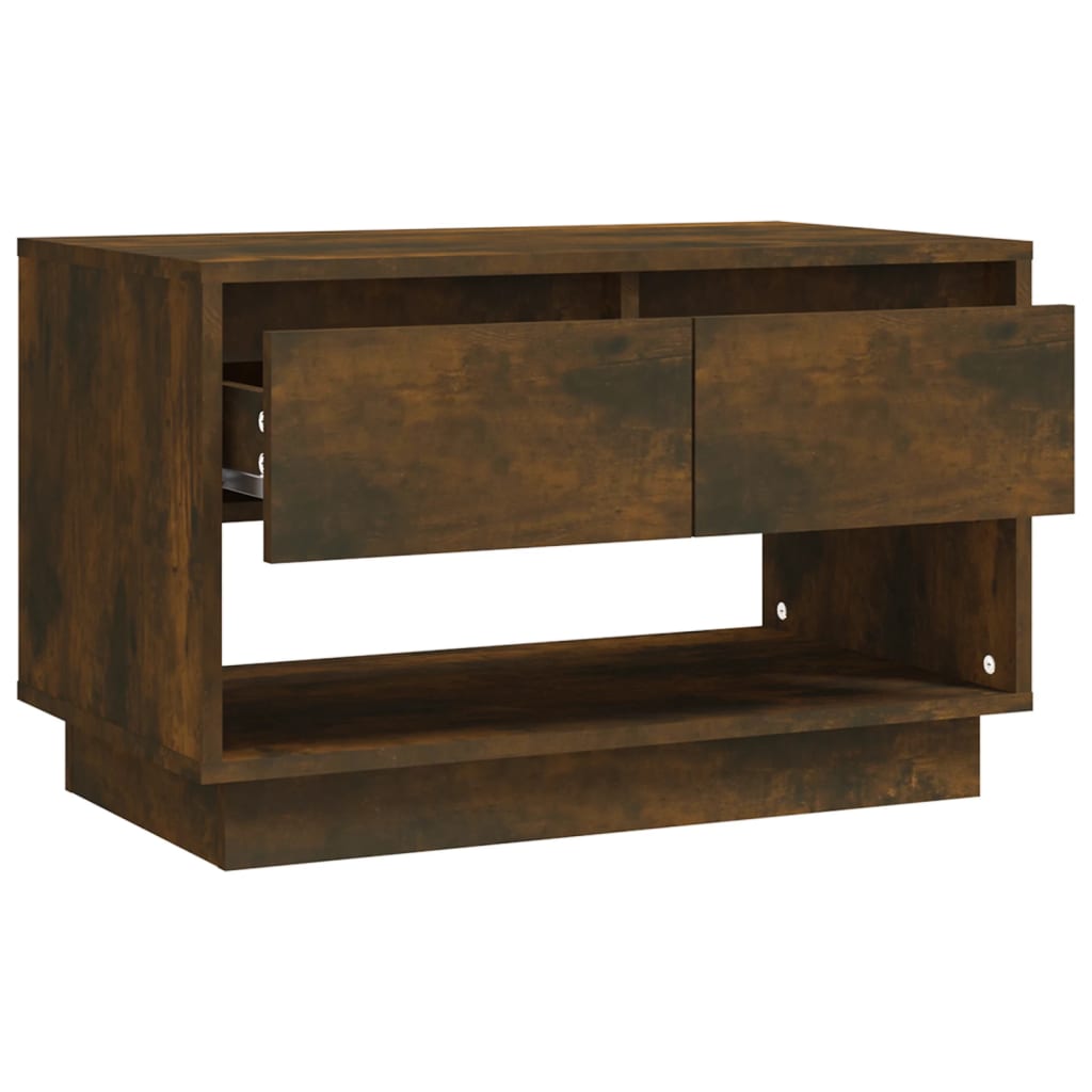 Tv-Meubel 70X41X44 Cm Spaanplaat Gerookt Eikenkleurig