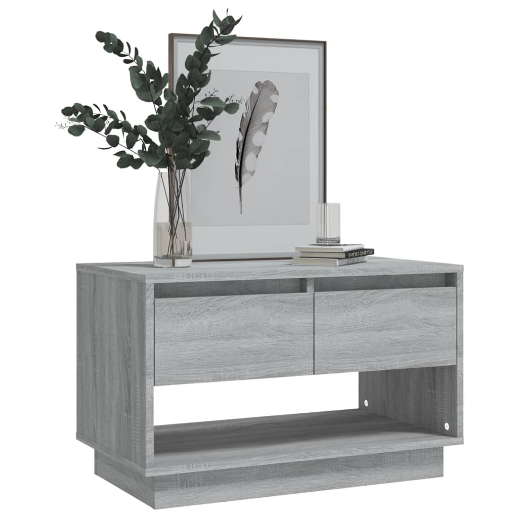 Tv-Meubel 70X41X44 Cm Spaanplaat Grijs Sonoma Eikenkleurig