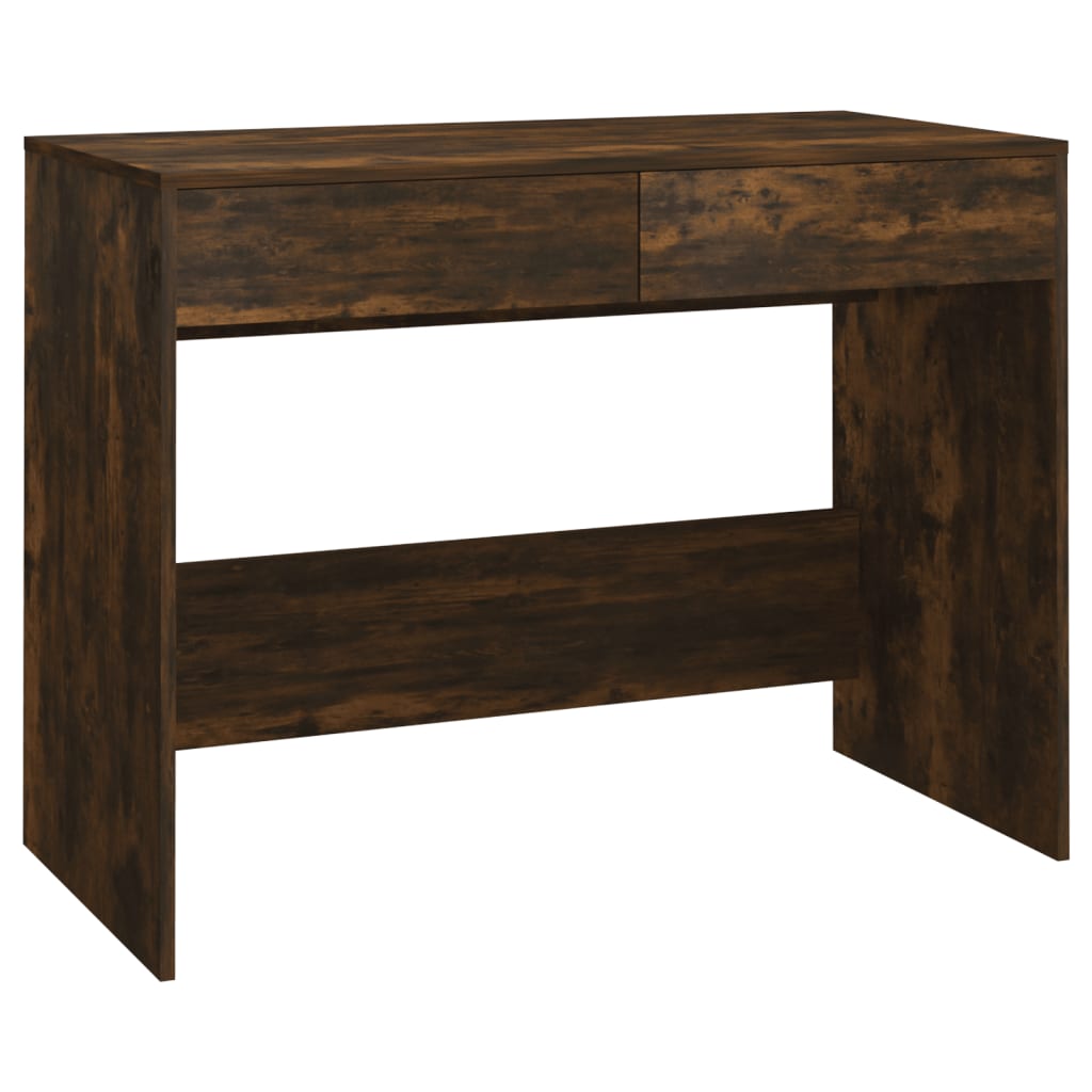 Bureau 101X50X76,5 Cm Spaanplaat Gerookt Eikenkleurig