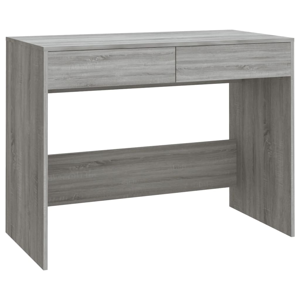 Bureau 101X50X76,5 Cm Spaanplaat Grijs Sonoma Eikenkleurig