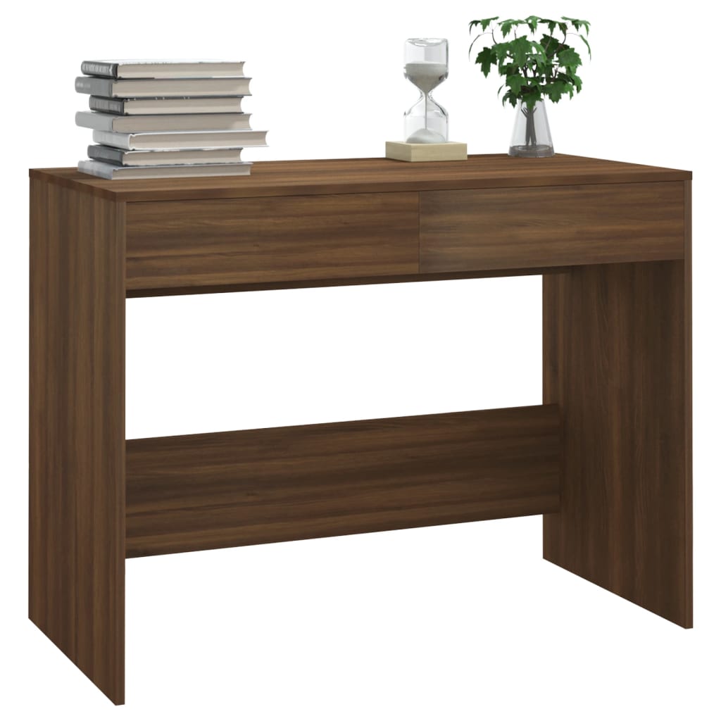 Bureau 101X50X76,5 Cm Spaanplaat Bruineikenkleurig