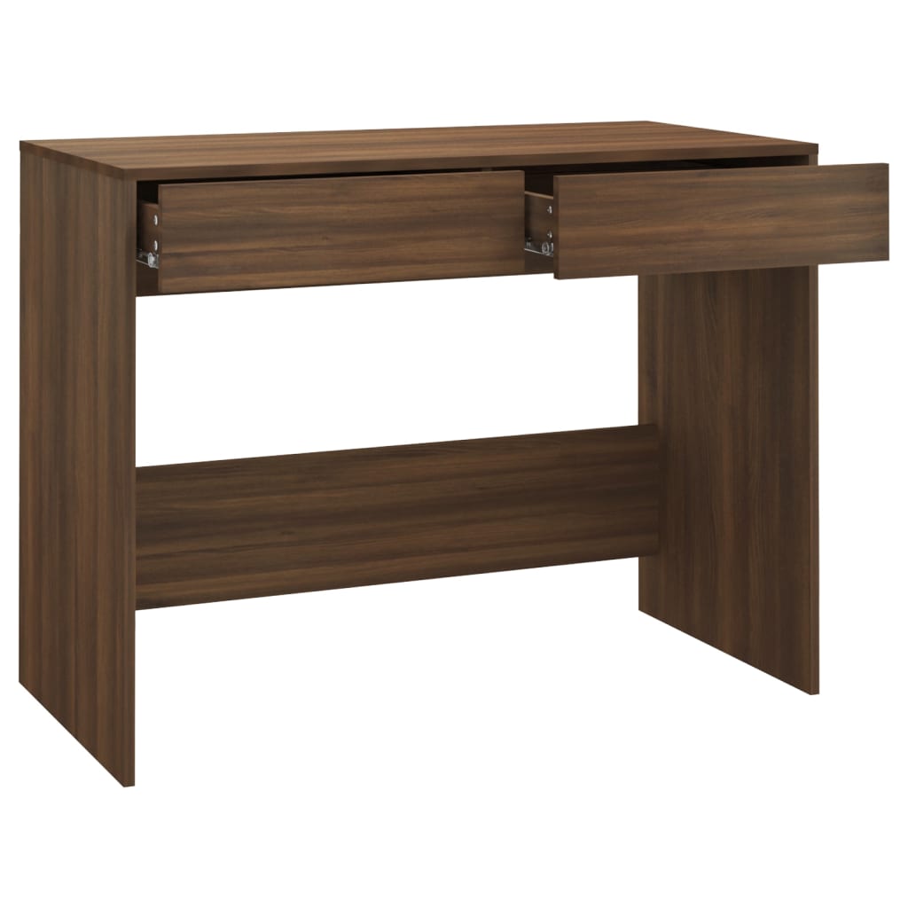 Bureau 101X50X76,5 Cm Spaanplaat Bruineikenkleurig