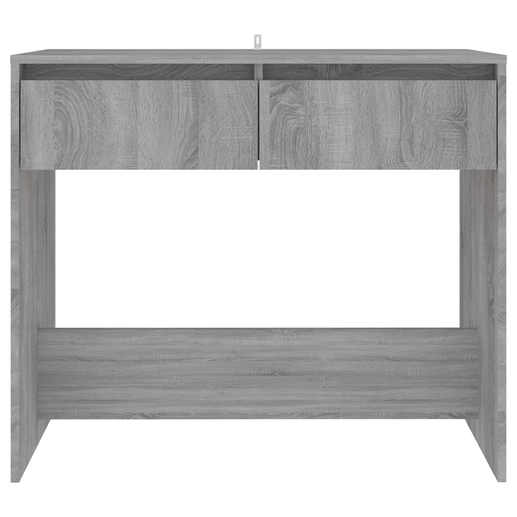 Wandtafel 89X41X76,5 Cm Staal Grijs Sonoma Eikenkleurig