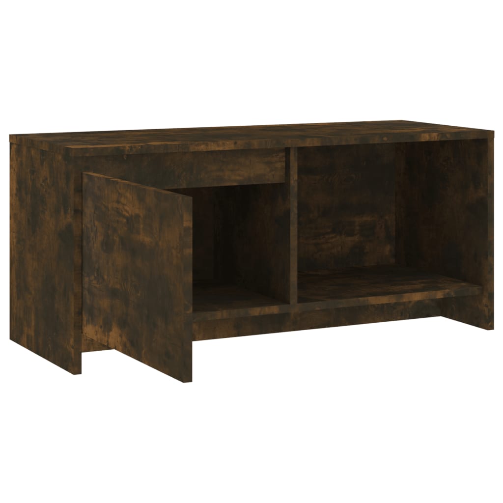 Tv-Meubel 90X35X40 Cm Spaanplaat Gerookt Eikenkleurig