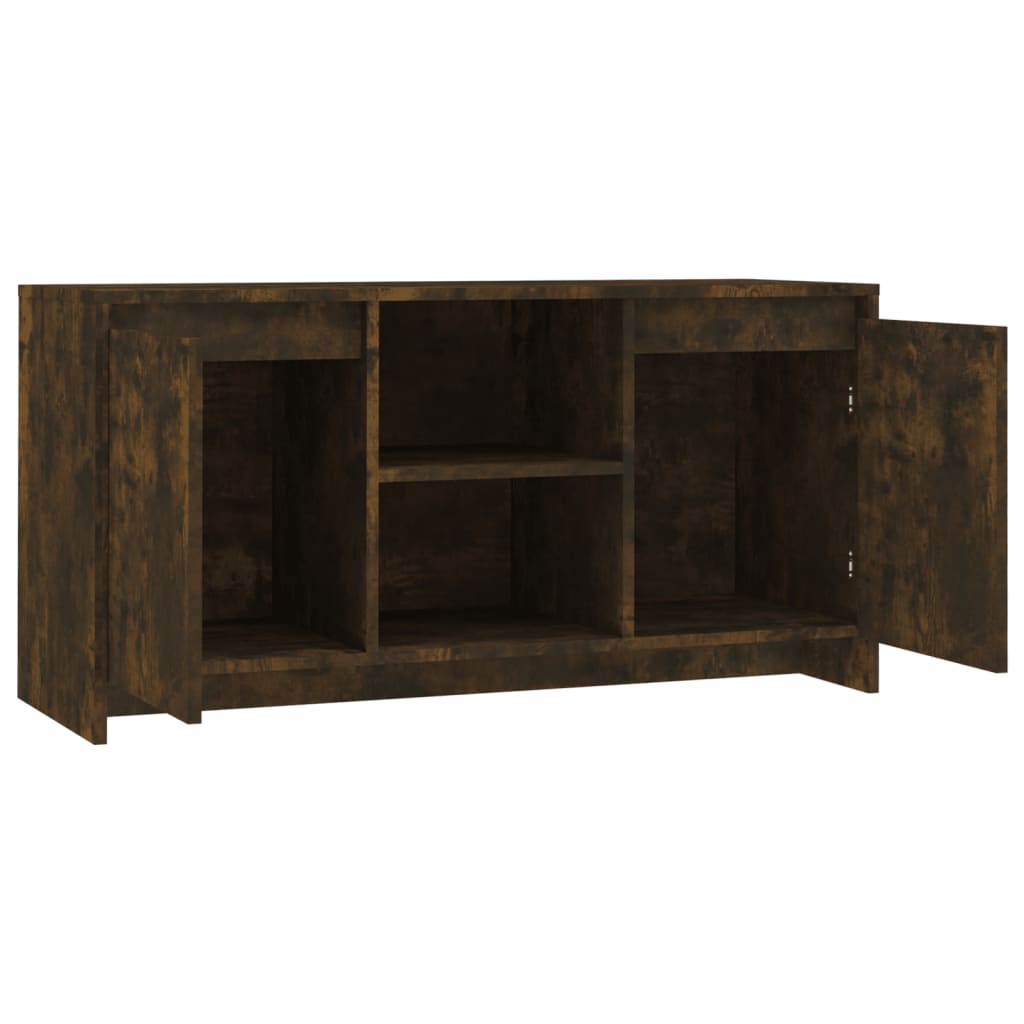 Tv-Meubel 102X37,5X52,5 Cm Spaanplaat Gerookt Eikenkleurig
