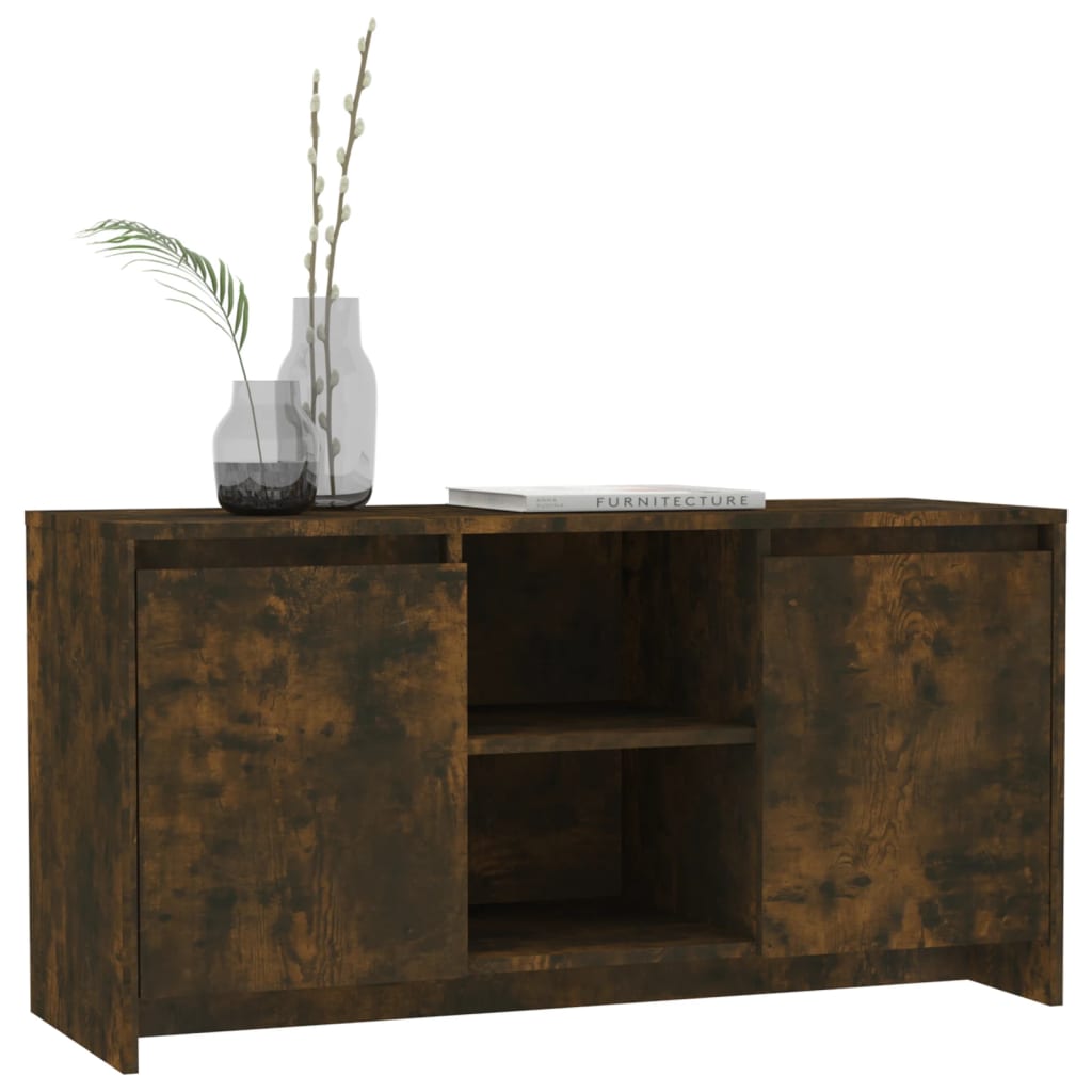 Tv-Meubel 102X37,5X52,5 Cm Spaanplaat Gerookt Eikenkleurig