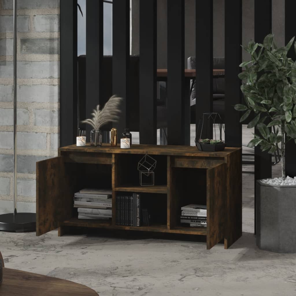 Tv-Meubel 102X37,5X52,5 Cm Spaanplaat Gerookt Eikenkleurig