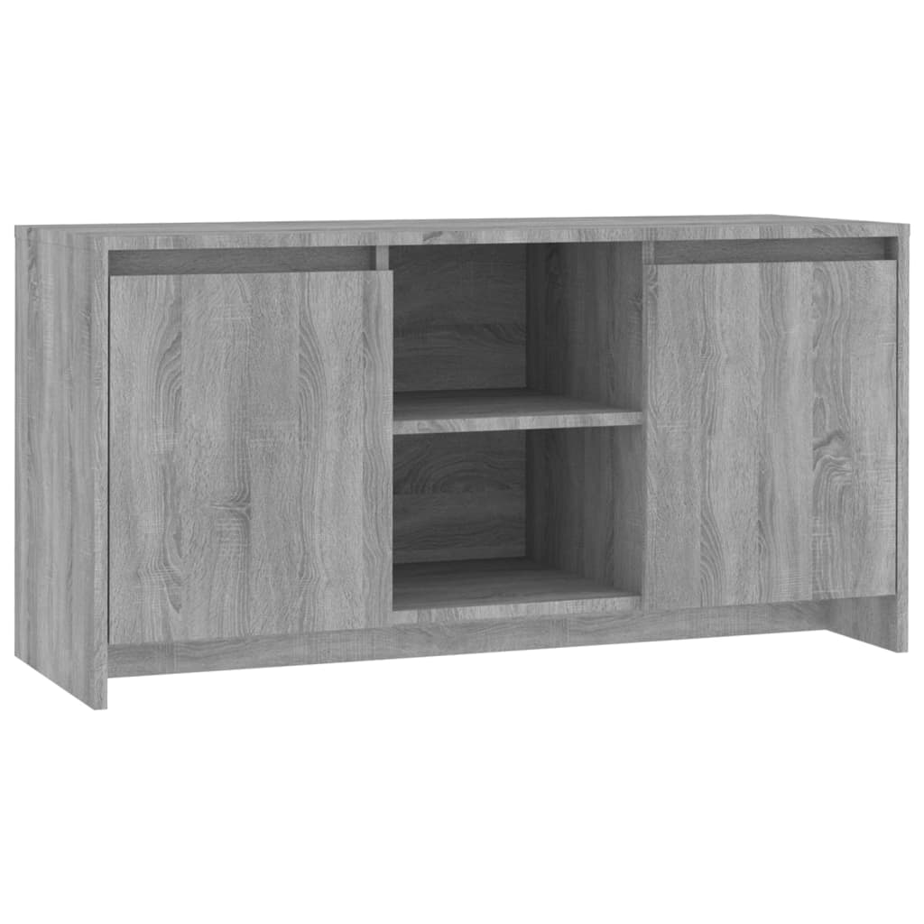 Tv-Meubel 102X37,5X52,5 Cm Spaanplaat Grijs Sonoma Eikenkleurig
