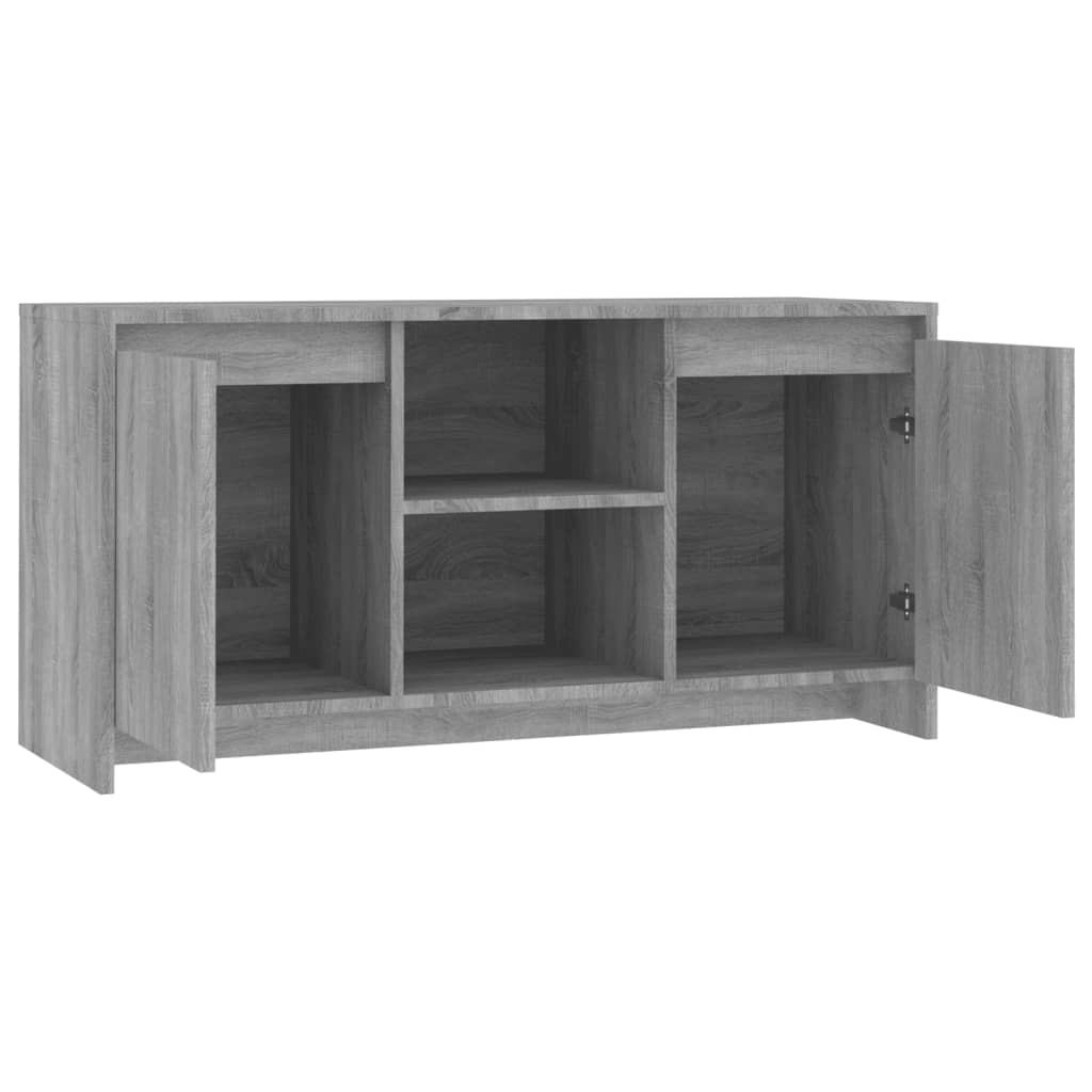 Tv-Meubel 102X37,5X52,5 Cm Spaanplaat Grijs Sonoma Eikenkleurig