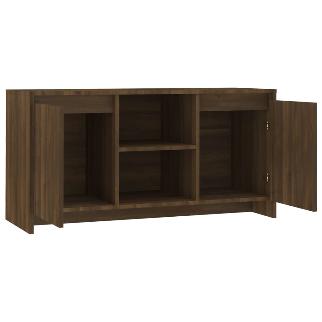 Tv-Meubel 102X37,5X52,5 Cm Spaanplaat Bruineikenkleurig