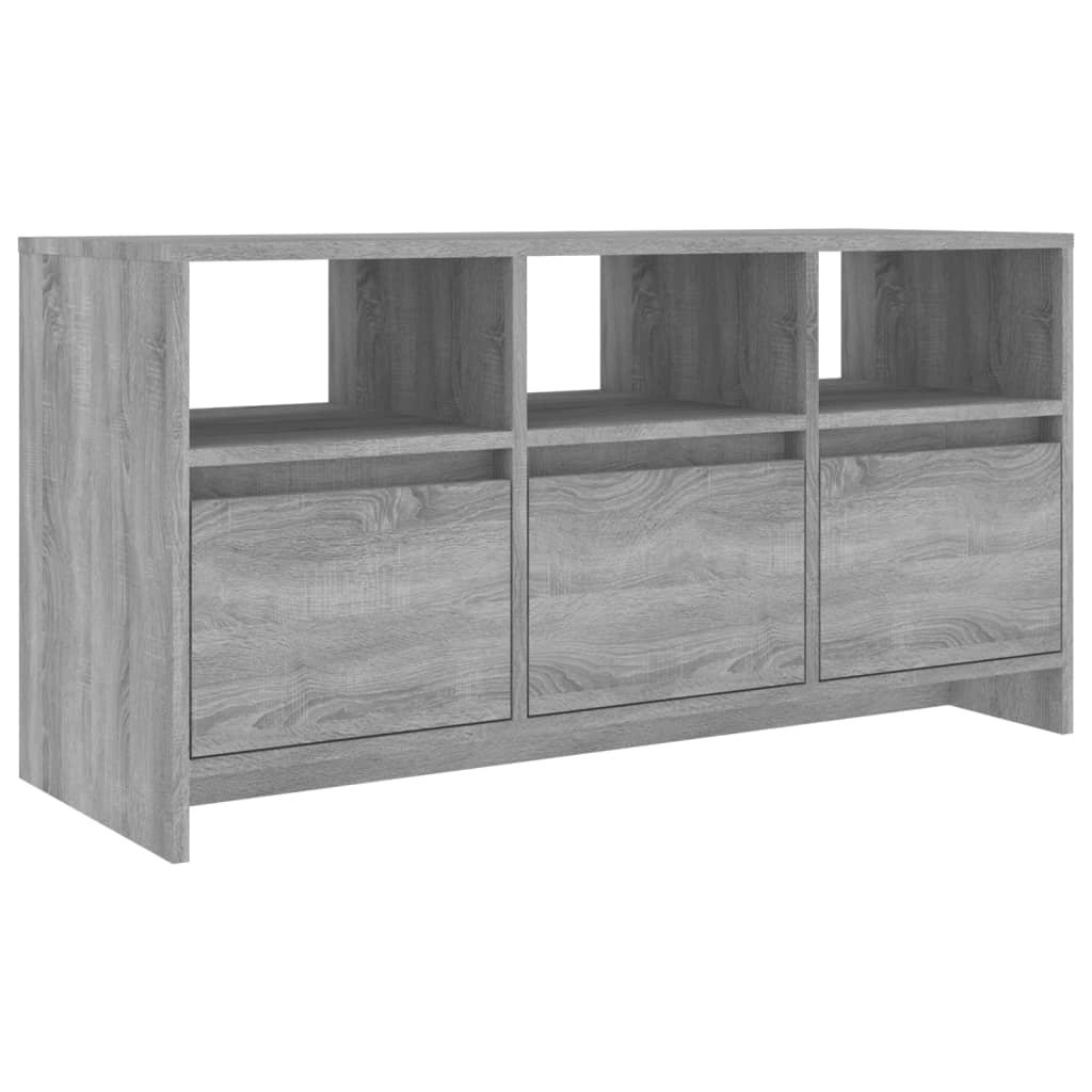 Tv-Meubel 102X37,5X52,5 Cm Spaanplaat Grijs Sonoma Eikenkleurig