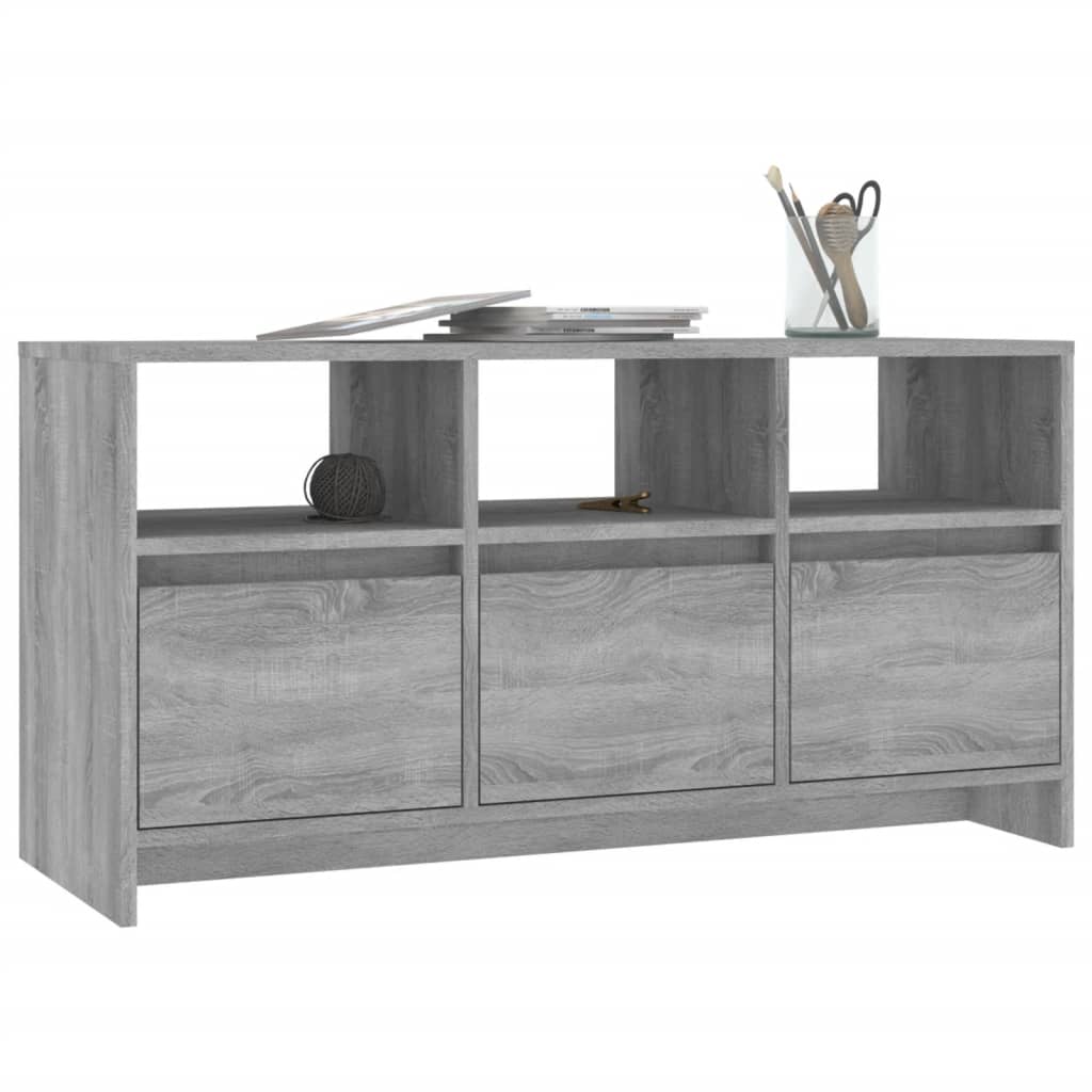 Tv-Meubel 102X37,5X52,5 Cm Spaanplaat Grijs Sonoma Eikenkleurig