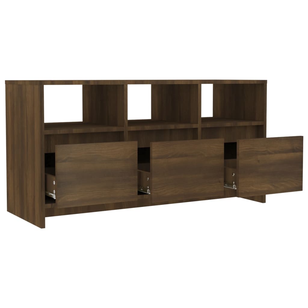 Tv-Meubel 102X37,5X52,5 Cm Spaanplaat Bruineikenkleurig