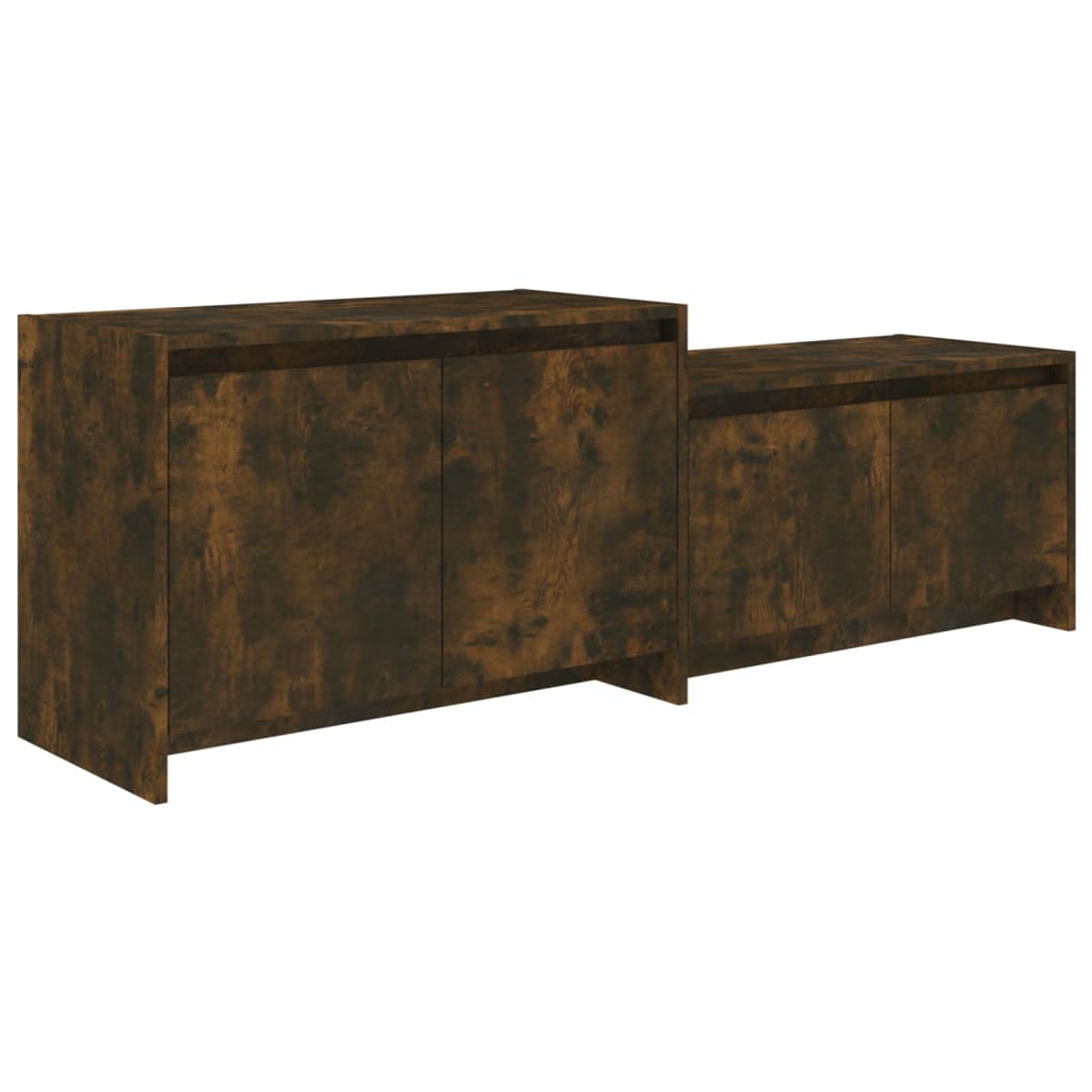 Tv-Meubel 146,5X35X50 Cm Spaanplaat Gerookt Eikenkleurig