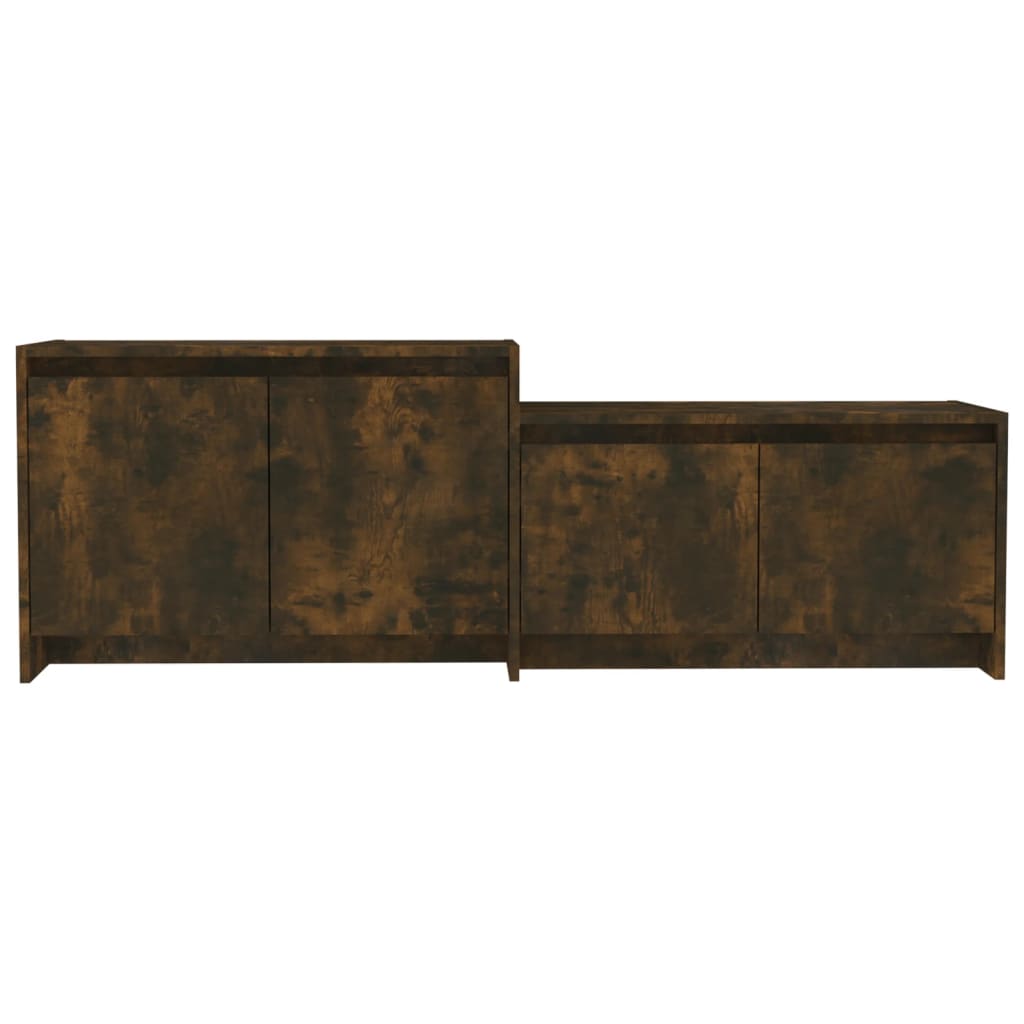 Tv-Meubel 146,5X35X50 Cm Spaanplaat Gerookt Eikenkleurig