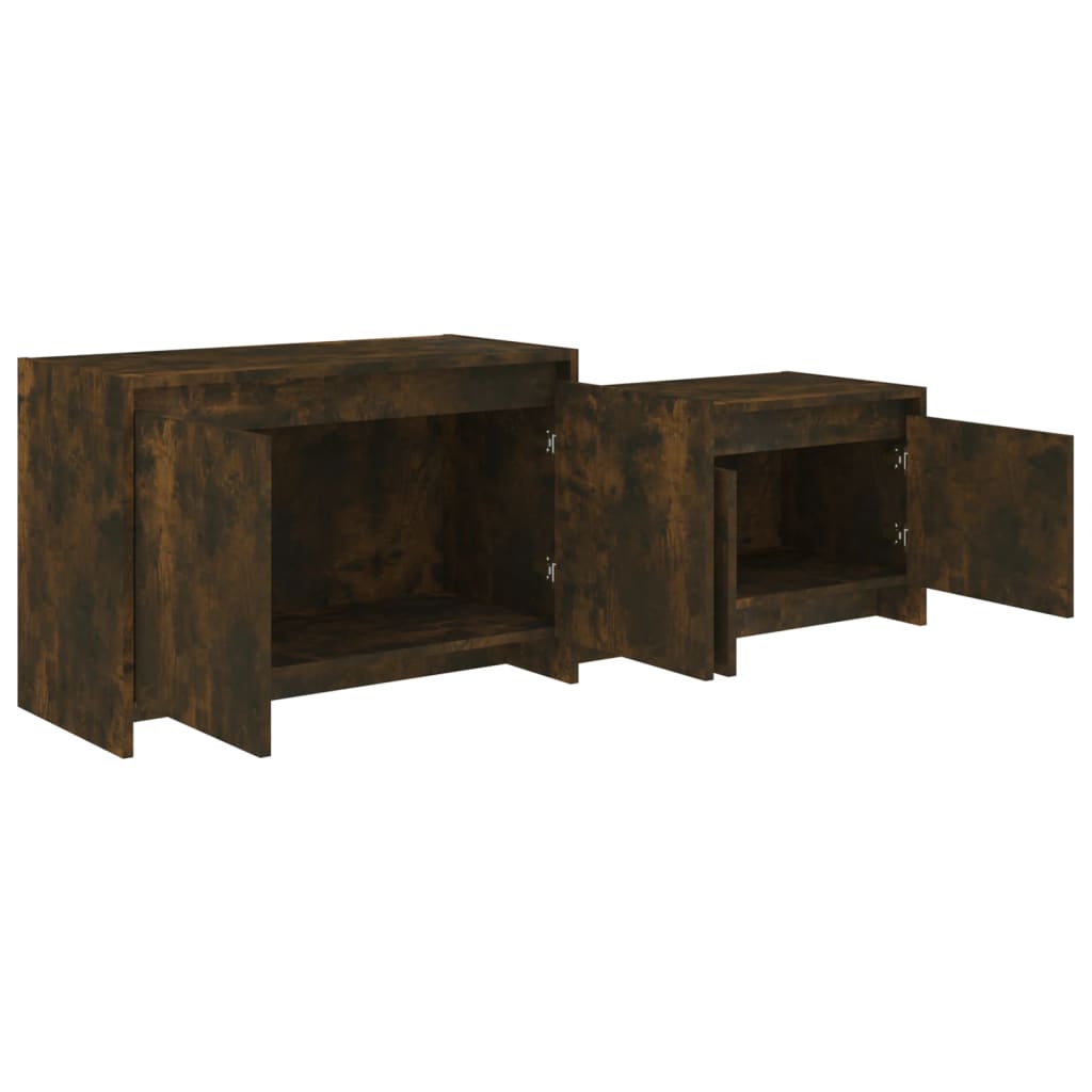 Tv-Meubel 146,5X35X50 Cm Spaanplaat Gerookt Eikenkleurig