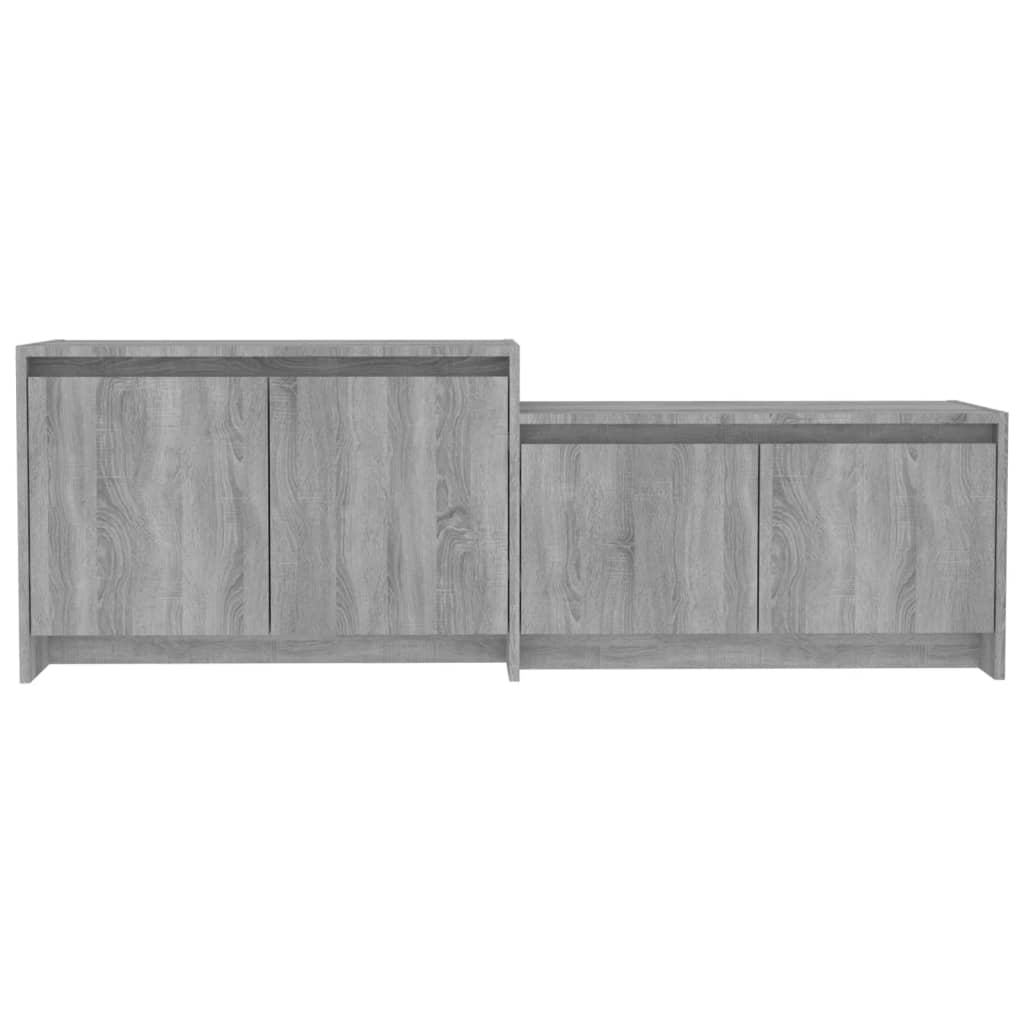 Vidal Tv-Meubel 146,5X35X50 Cm Spaanplaat Grijs Sonoma Eikenkleurig