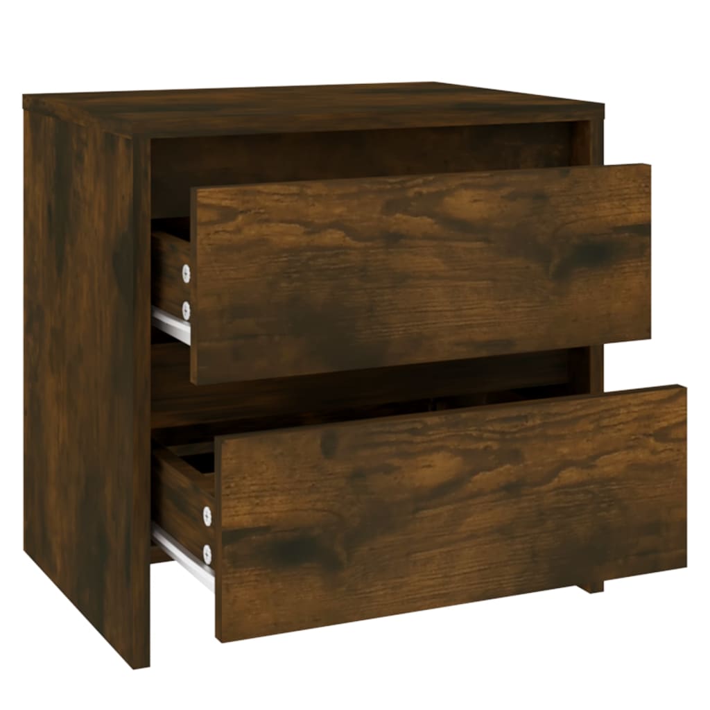 Nachtkastjes 2 St 45X34,5X44,5 Cm Spaanplaat Gerookt Eikenkleur