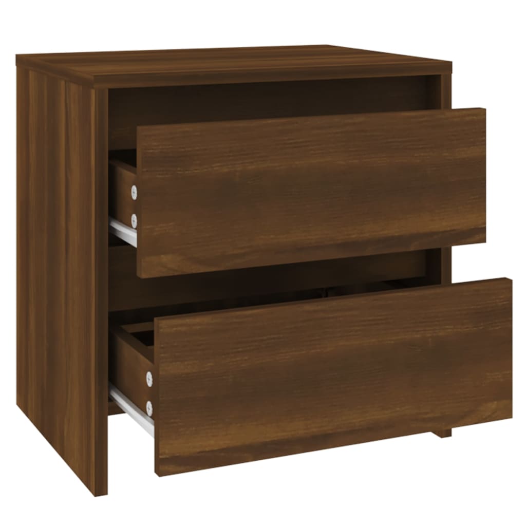 Nachtkastjes 2 St 45X34,5X44,5 Cm Spaanplaat Bruineikenkleurig