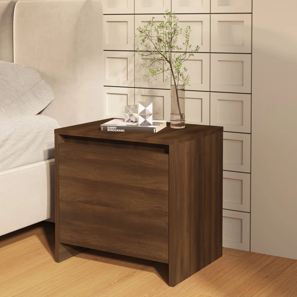 Nachtkastjes 2 St 45X34X44,5 Cm Spaanplaat Bruineikenkleurig