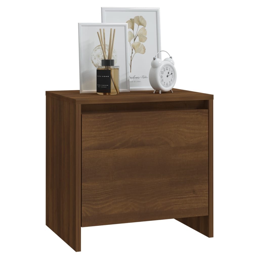 Nachtkastjes 2 St 45X34X44,5 Cm Spaanplaat Bruineikenkleurig