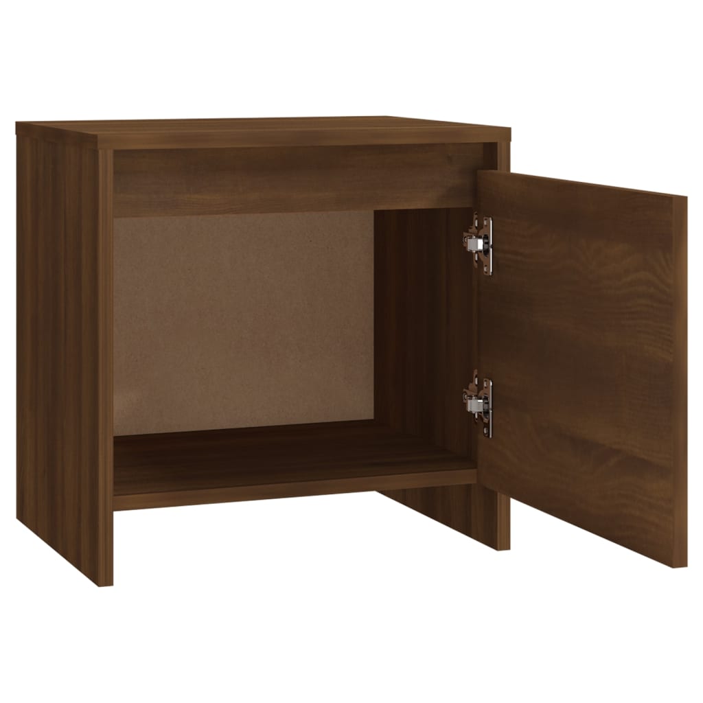 Nachtkastjes 2 St 45X34X44,5 Cm Spaanplaat Bruineikenkleurig