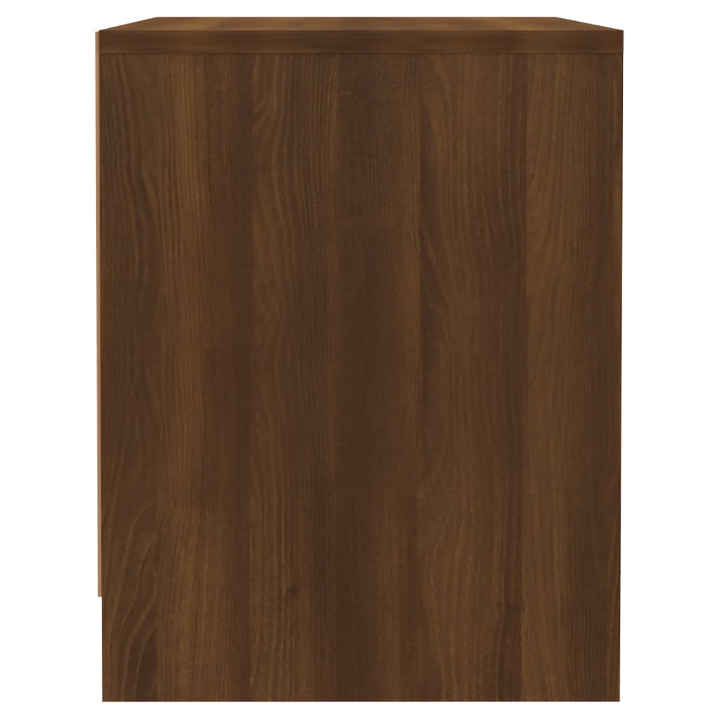 Nachtkastjes 2 St 45X34X44,5 Cm Spaanplaat Bruineikenkleurig