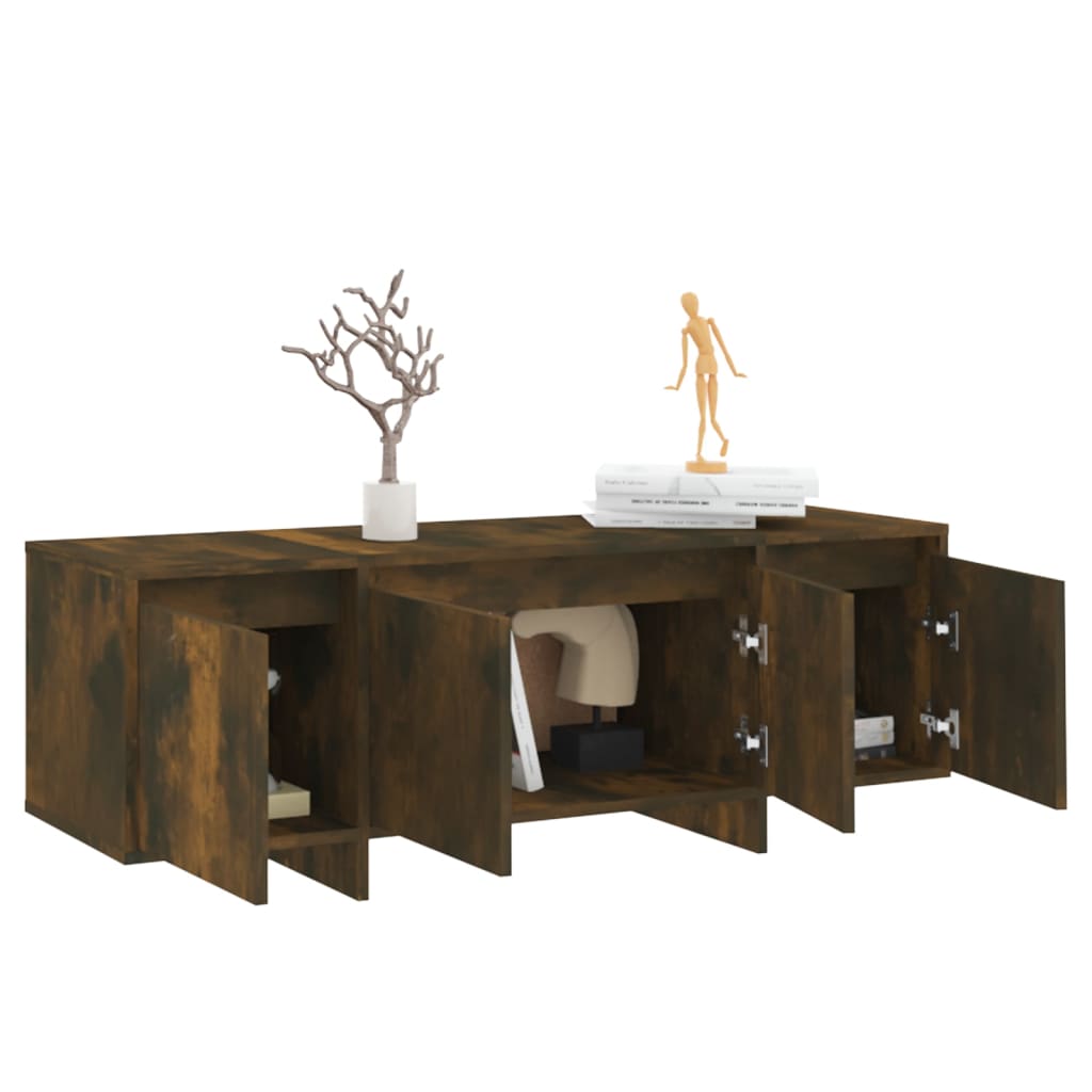 Tv-Meubel 120X30X40,5 Cm Spaanplaat Gerook Eikenkleurig