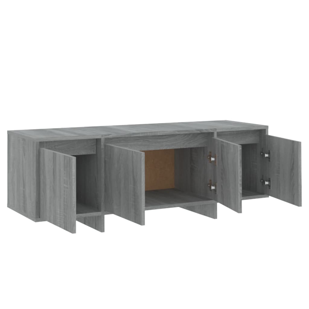 Tv-Meubel 120X30X40,5 Cm Spaanplaat Grijs Sonoma Eikenkleurig