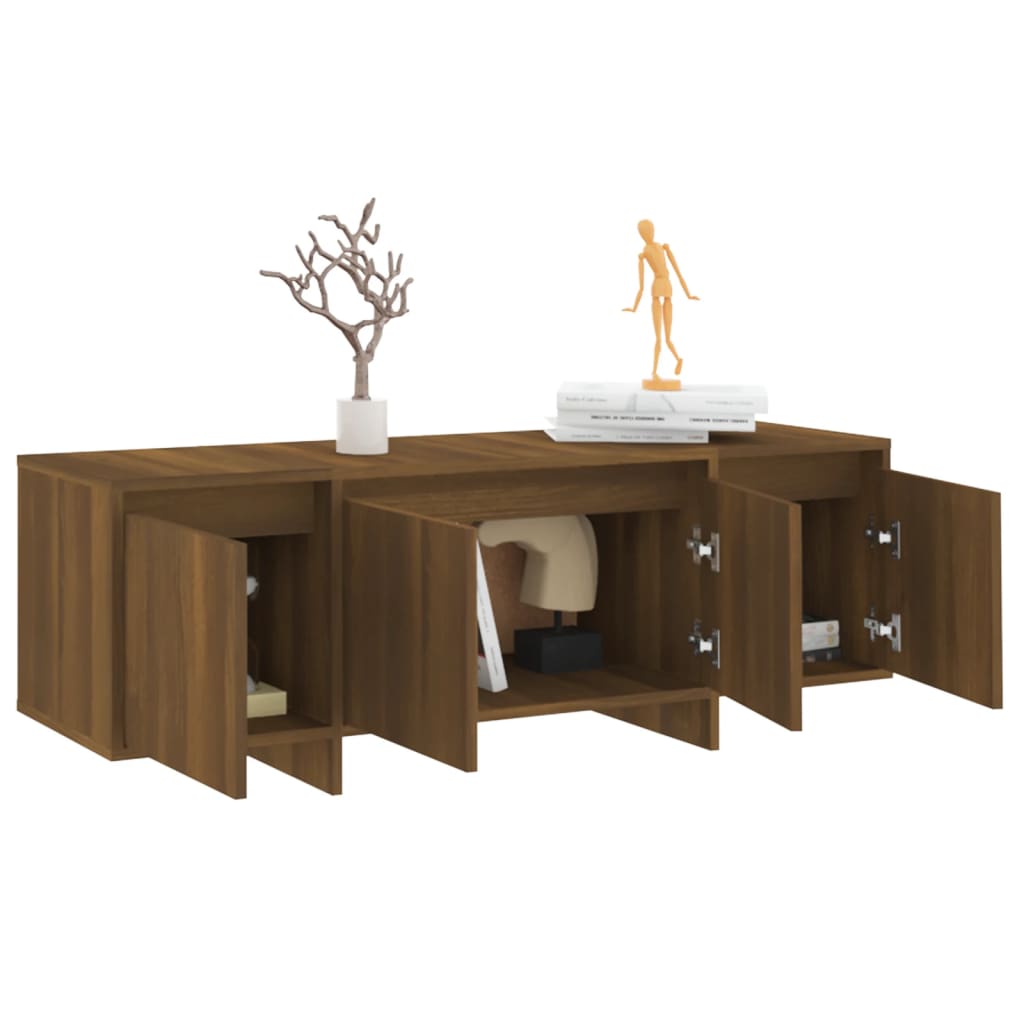 Tv-Meubel 120X30X40,5 Cm Spaanplaat Bruineikenkleurig