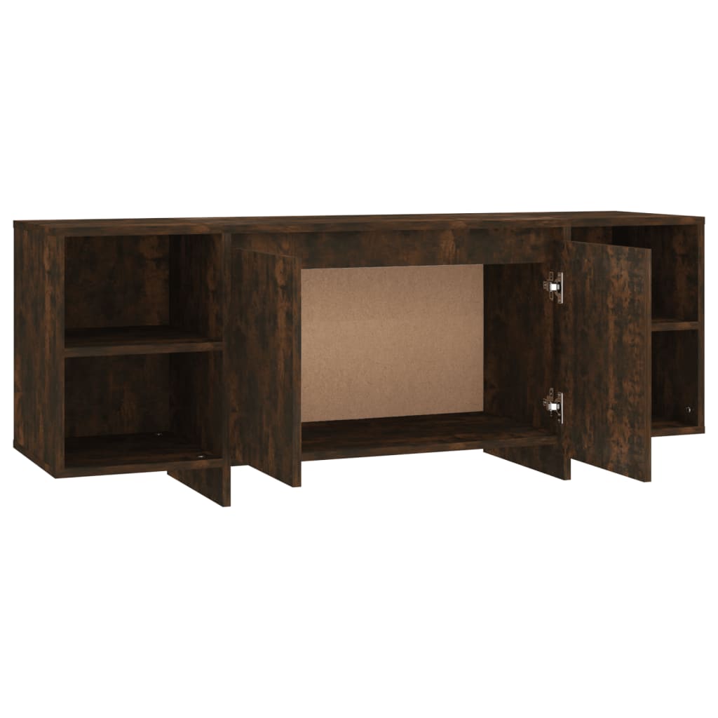 Tv-Meubel 130X35X50 Cm Spaanplaat Gerookt Eikenkleurig