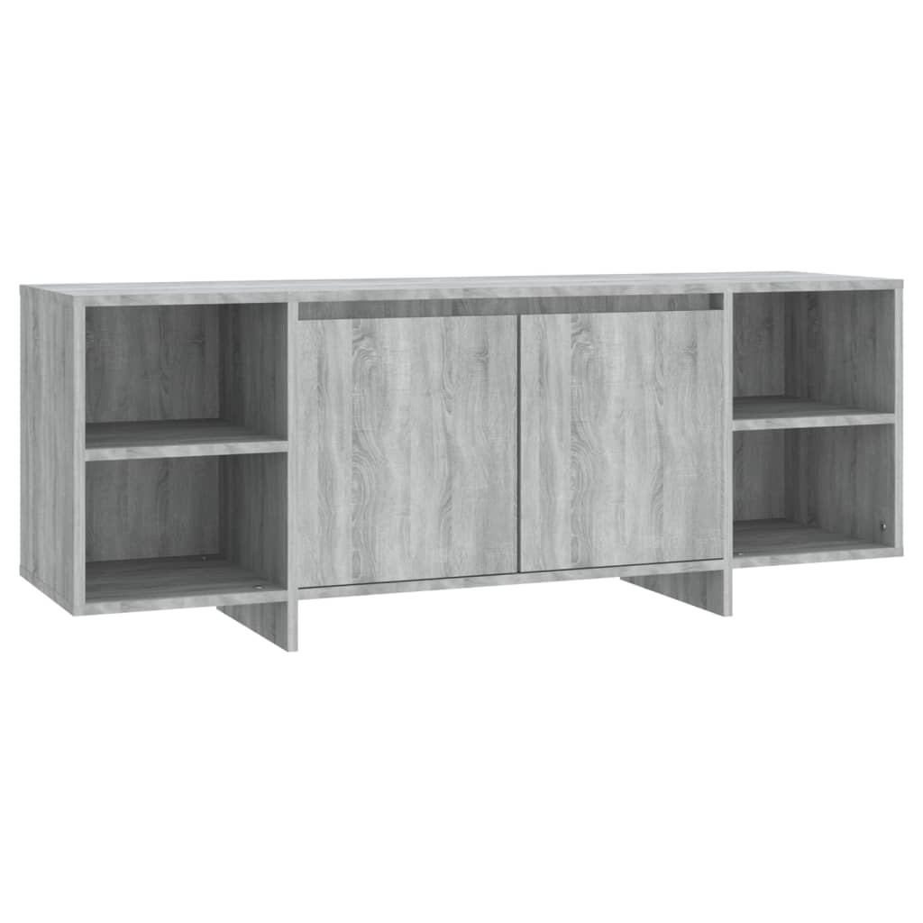 Tv-Meubel 130X35X50 Cm Spaanplaat Grijs Sonoma Eikenkleurig