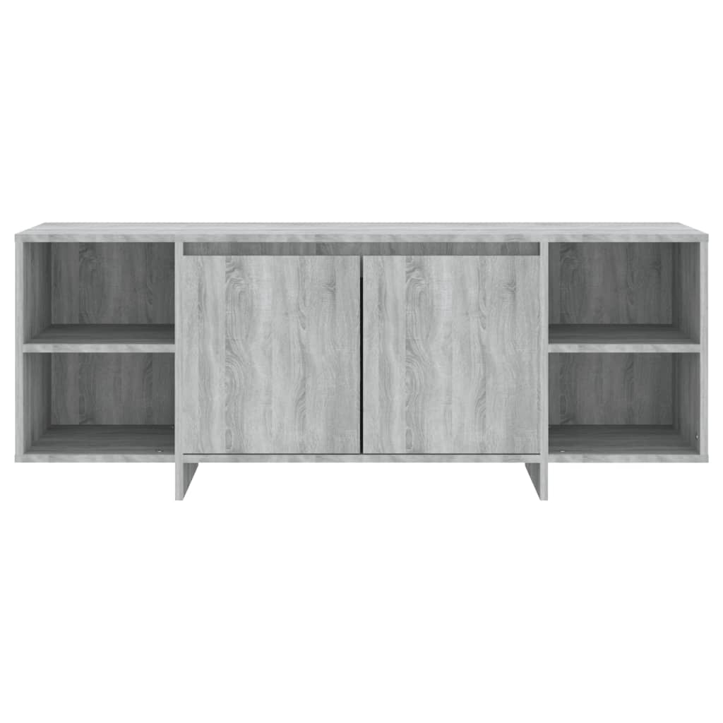 Tv-Meubel 130X35X50 Cm Spaanplaat Grijs Sonoma Eikenkleurig