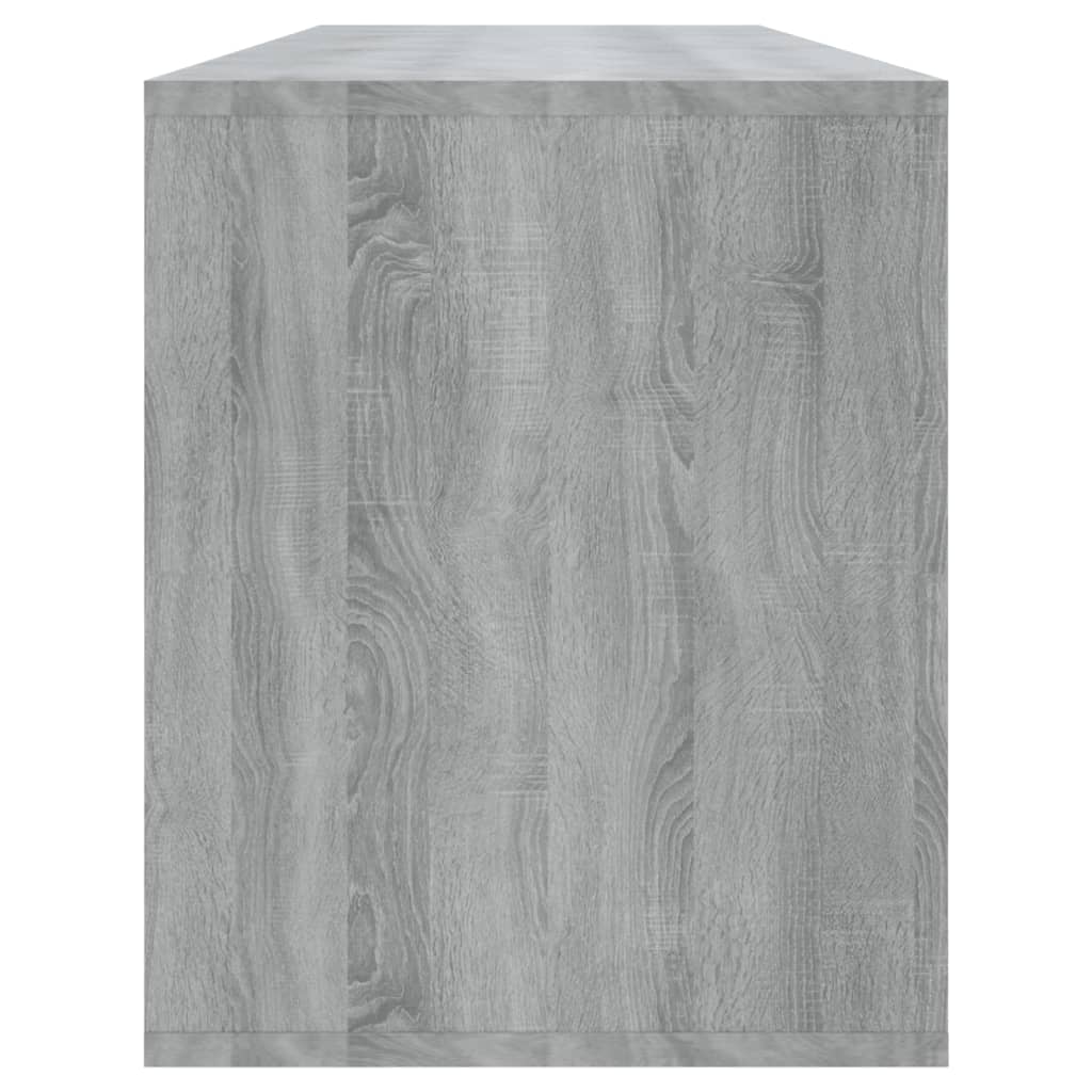 Tv-Meubel 130X35X50 Cm Spaanplaat Grijs Sonoma Eikenkleurig