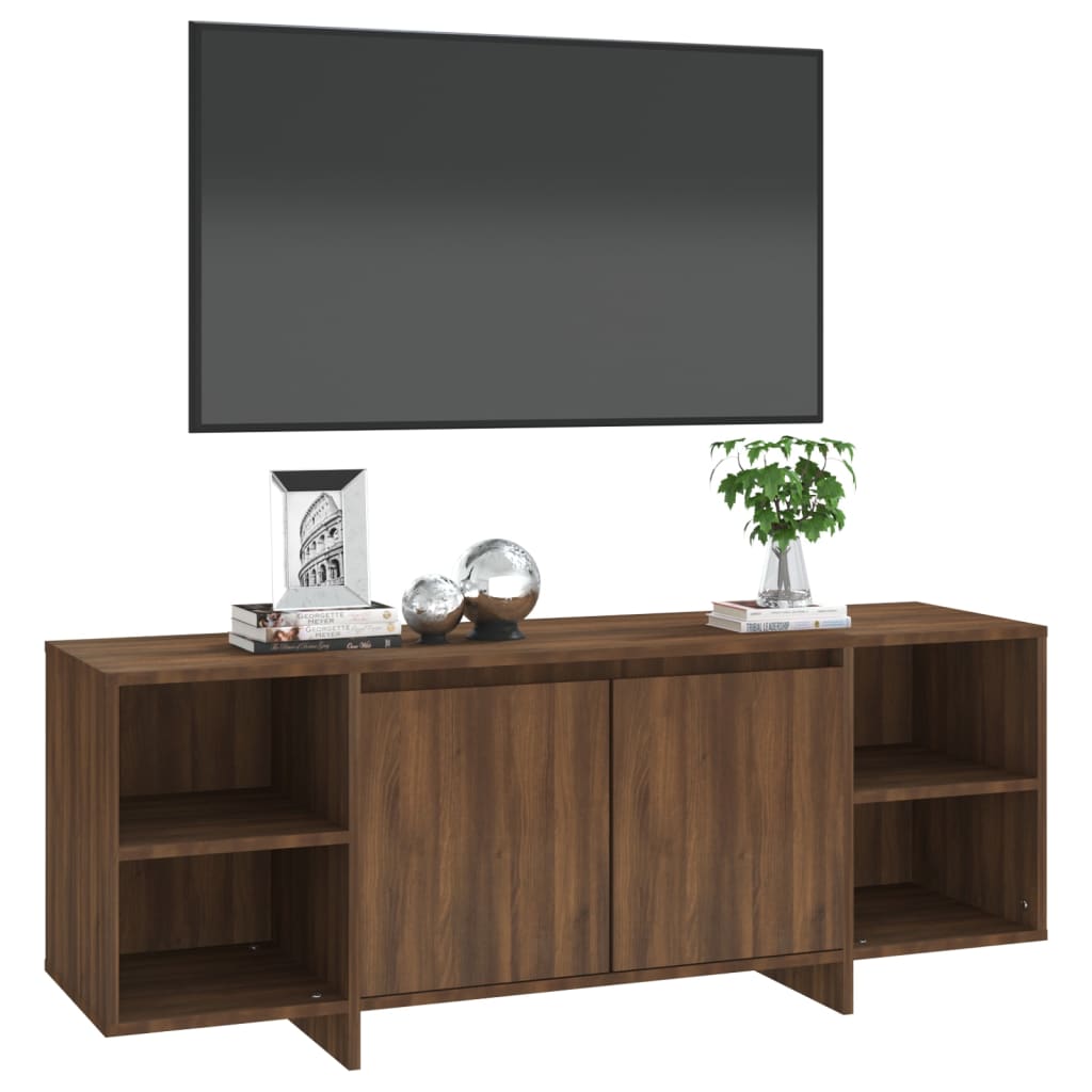Tv-Meubel 130X35X50 Cm Spaanplaat Bruineikenkleurig