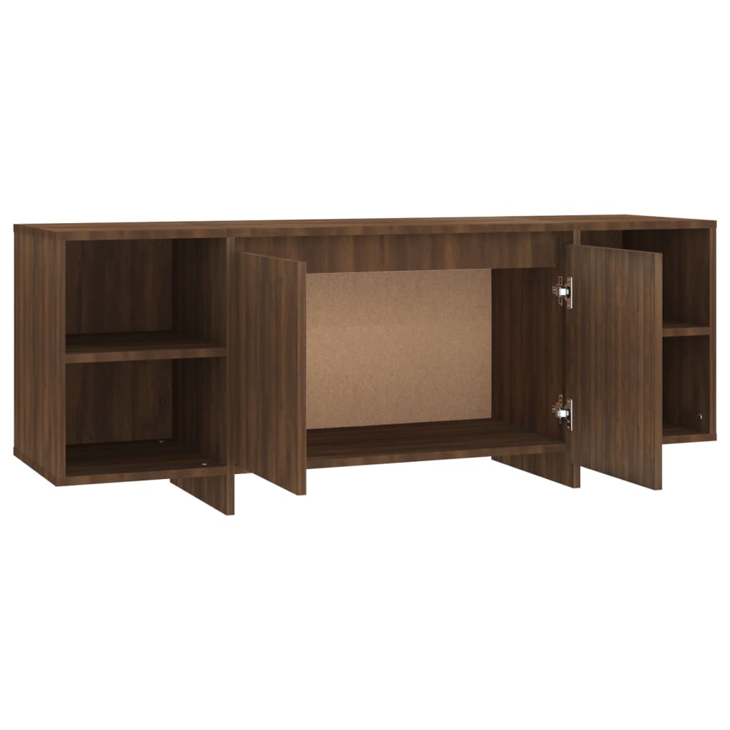 Tv-Meubel 130X35X50 Cm Spaanplaat Bruineikenkleurig
