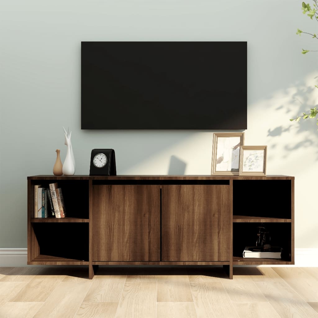 Tv-Meubel 130X35X50 Cm Spaanplaat Bruineikenkleurig