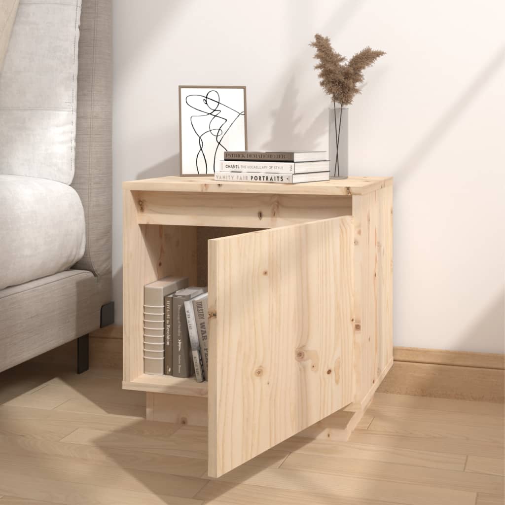 Nachtkastjes 2 St 40X30X40 Cm Massief Grenenhout