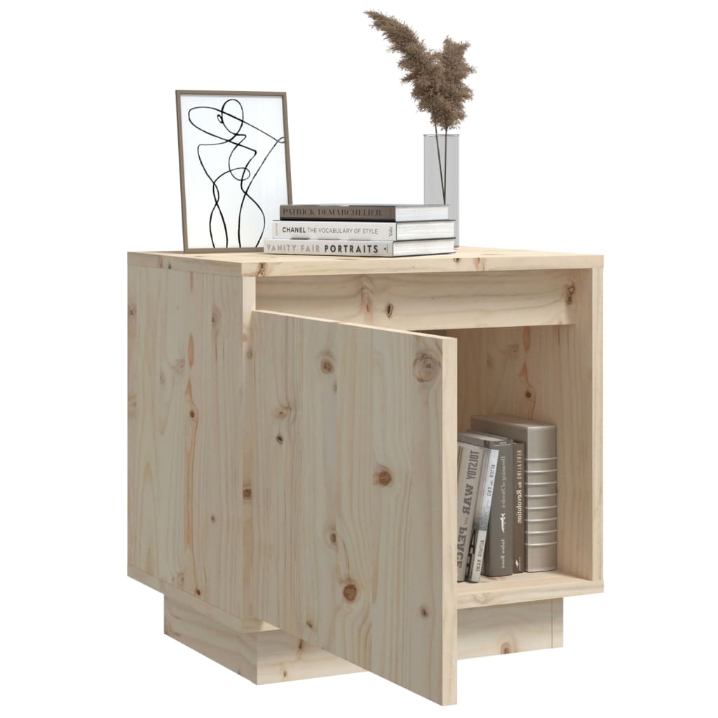Nachtkastjes 2 St 40X30X40 Cm Massief Grenenhout
